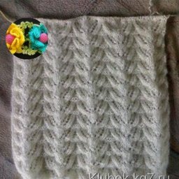 Ажурный узор спицами