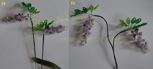 Бонсай из бисера и полудрагоценных камней