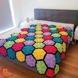 Чудесный плед крючком