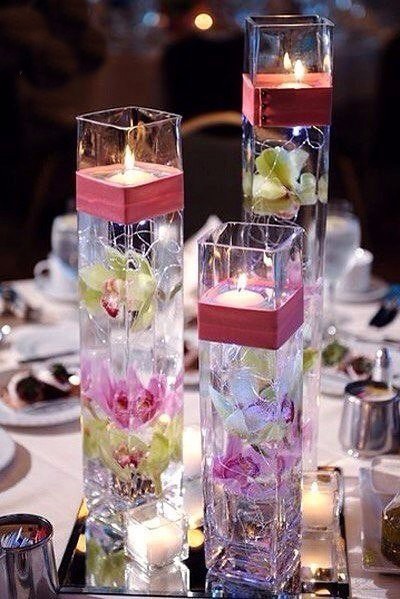 ​Идеи декора с плавающими свечами