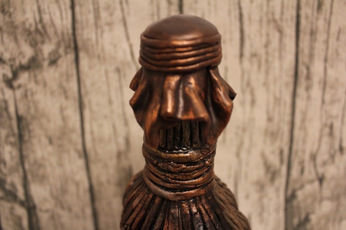 Красивое оформление бутылки соленым тестом: мастер-класс