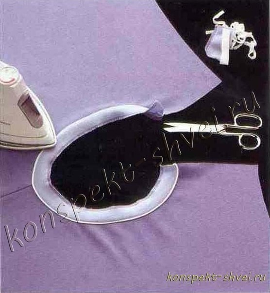 Как сделать кант на круглой горловине в трикотажном изделии