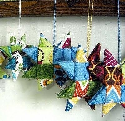 Звездочка из ткани Звездочка из ткани