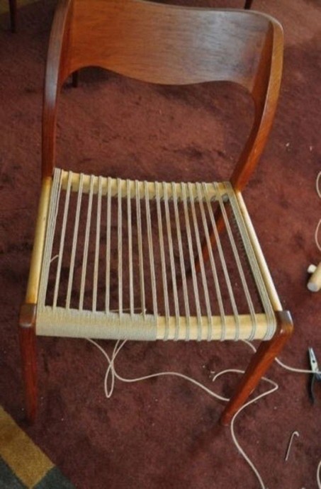 Плетеные сидения банкеток или стульев своими руками