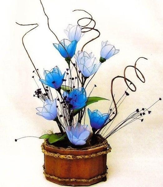 Цветы из капрона Цветы из капрона