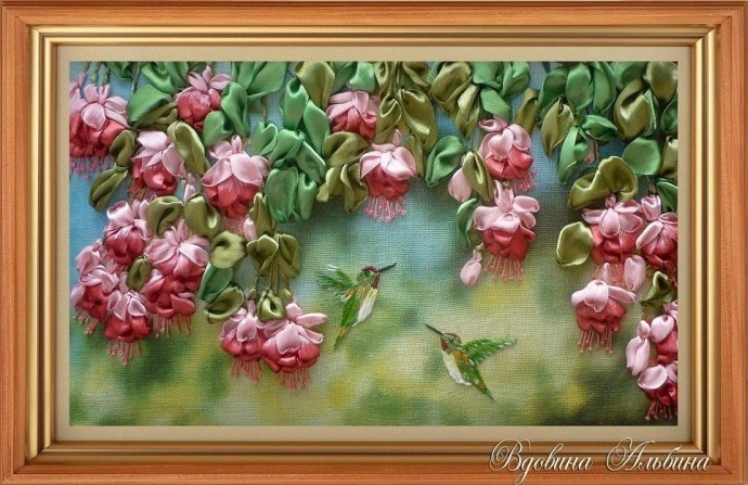 ​Восхитительные примеры вышивки лентами