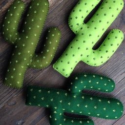Кактусы из фетра