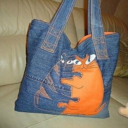 ​Идеи сумок из старых джинсов