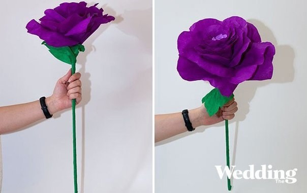 Необычный декор: гигантский бумажный цветок