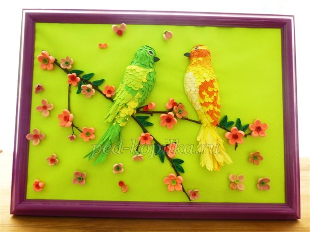 Картина в стиле квиллинг: мастер-класс