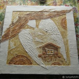 Техника декоративной штукатурки "Ангел-хранитель"