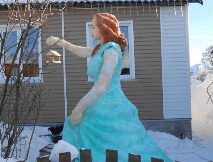 ​Ледяные скульптуры или чем занять себя зимой