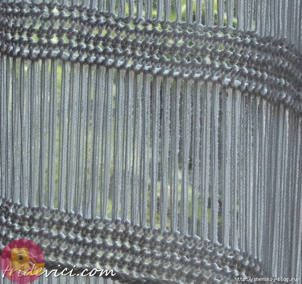 Необычная занавеска крючком