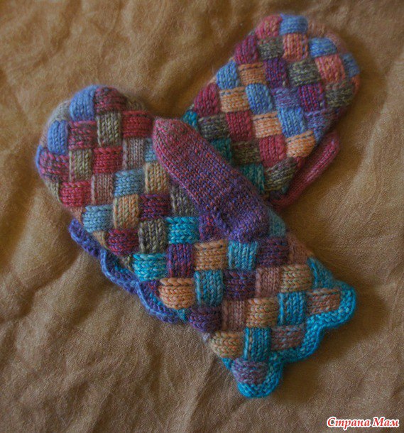 Лоскутные варежки в технике энтерлак 9 Лоскутные варежки в технике энтерлак 9