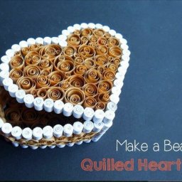 ​Декоративная шкатулка в технике квиллинга