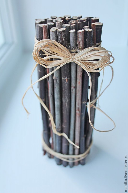 Делаем основу для панно из палочек: мастер-класс