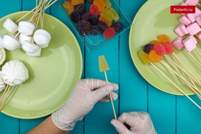 Делаем восхитительный съедобный букет