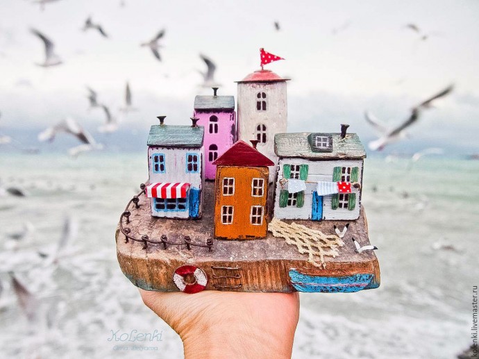 Деревянные города на ладони