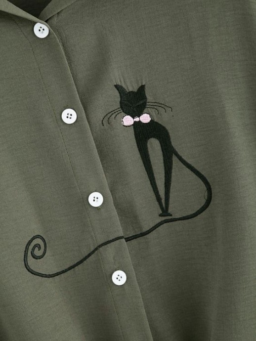 Как украсить одежду котиками