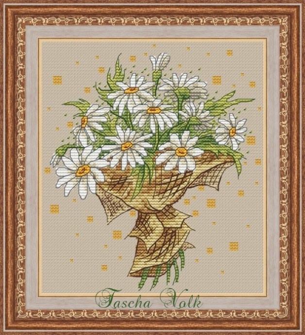 ​Ромашки крестиком