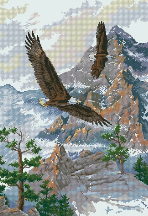 ​Орёл над скалами
