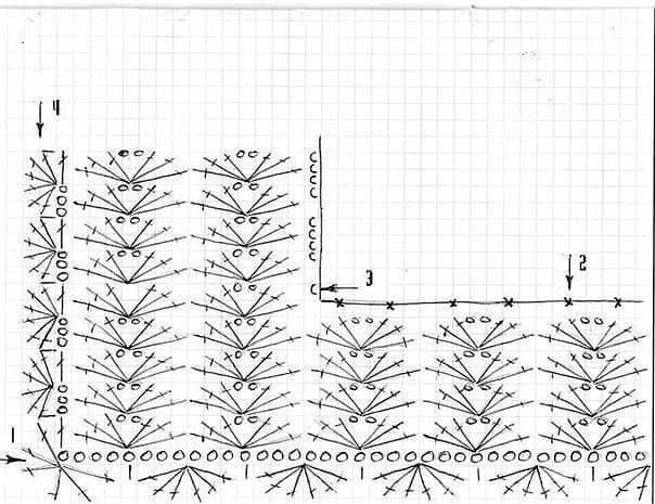 Нарядная ажурная кофточка