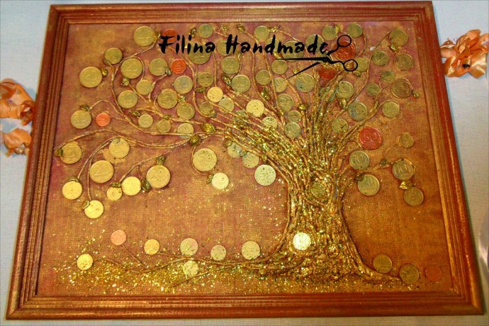 Денежное дерево-панно