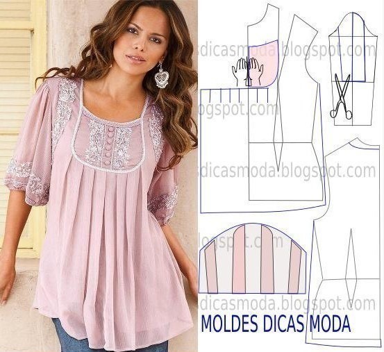 Моделирование оригинальной блузки