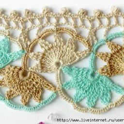 Потрясающе красивая кайма крючком