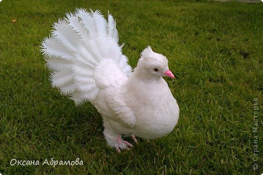 Голубок из пластиковых бутылок