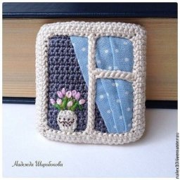 ​Идеи вязаных окон