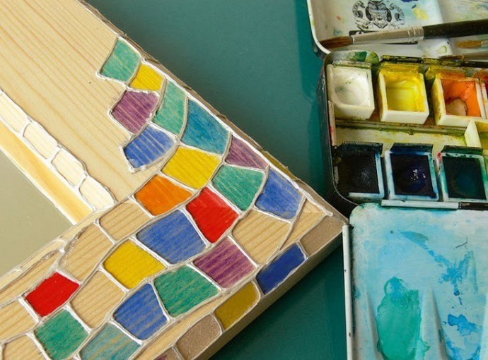 Идея декора рамки для фото