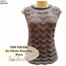 Интересный узор для вязания безрукавки