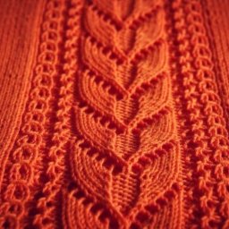 Красивый узор спицами