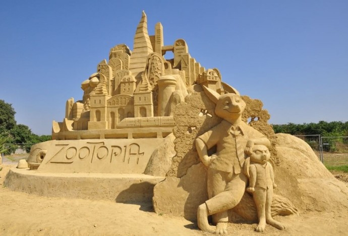 Фигуры из песка для вдохновения