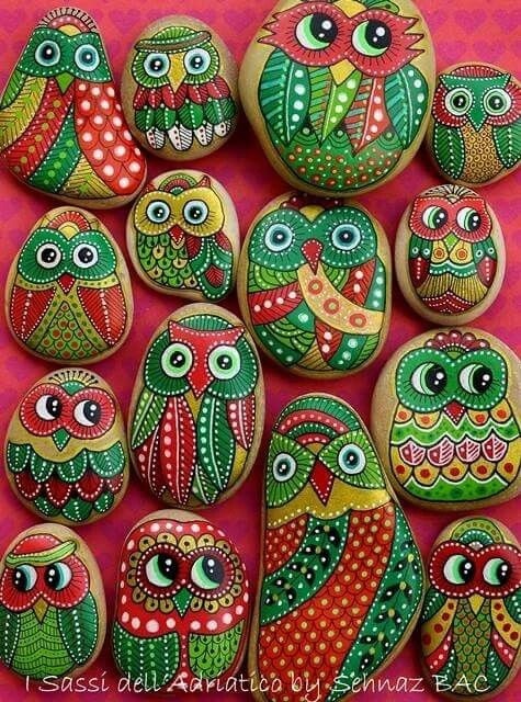 Совушки на камнях Совушки на камнях