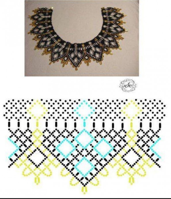 ​Ожерелья из бисера в египетском стиле
