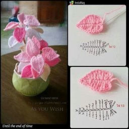 ​Вязаные цветы