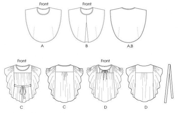 Очень простая выкройка летней туники