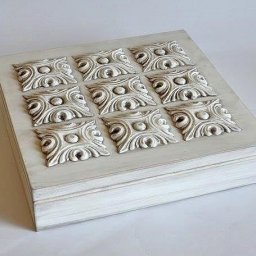 Отличная идея для декора шкатулки из гипса