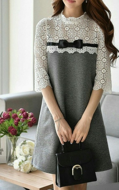 Стильные серые платья: идеи Стильные серые платья: идеи