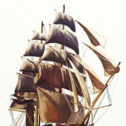 Урок рисования: парусник