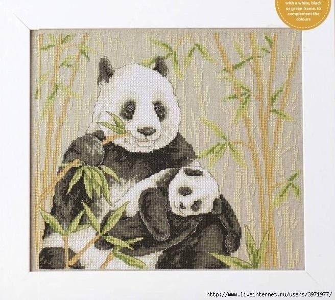 ​Вышиваем семейство панд