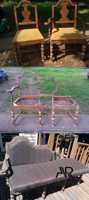 Что сделать из старых стульев