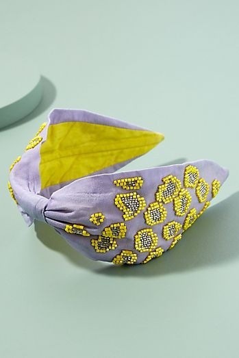 Декорируем ободок для волос тканью и вышивкой