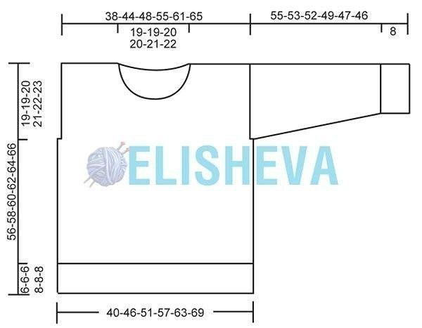 Джемпер с ажуром и жаккардовым узором от Drops Design