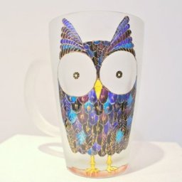 ​Идея декорирования кружки: сова