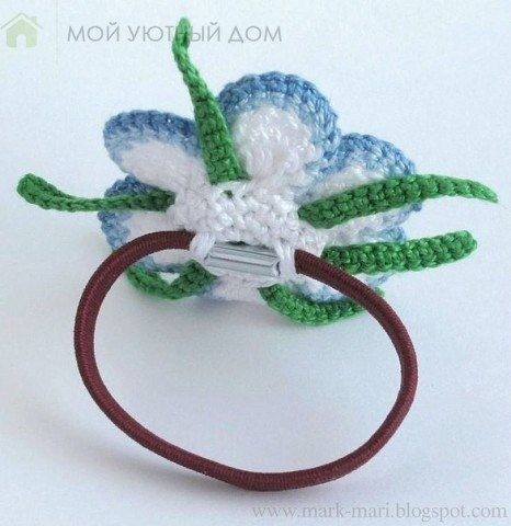 Цветок крючком