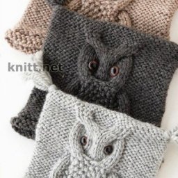 Узор на спицах "Сова"