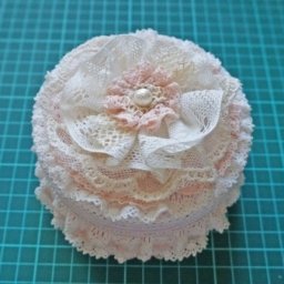 Кружевная коробочка в стиле шебби-шик